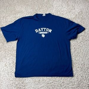 EUC Men’s University of Dayton Navy/White Short Sleeve Shirt Size XXL